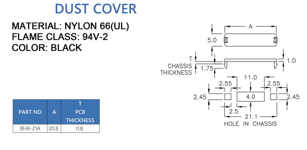 Protective cover BHR-21A